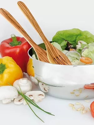 Couverts à Salade en bois d'Olivier Fackelmann