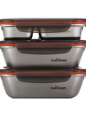 Set boites repas inox + sac de transport Cuitisan