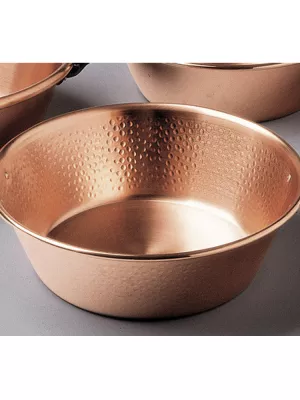 Bassine à Confiture Cuivre Martelé Baumalu