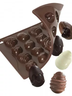 Moule Chocolat Silicone Choco-Ice Ovette Pavonidea
