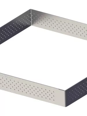 Cercle à Tarte Carré Perforé Valrhona De Buyer