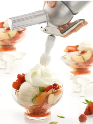 Siphon Mastrad pour chantilly et espumas chauds et froids