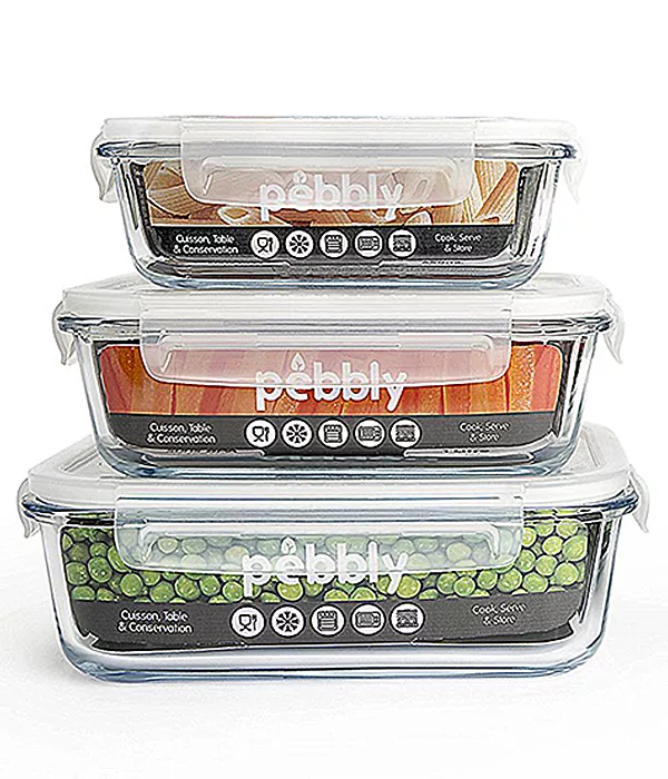 Produit Set de 3 Boîtes en verre borosilicate Pebbly Image