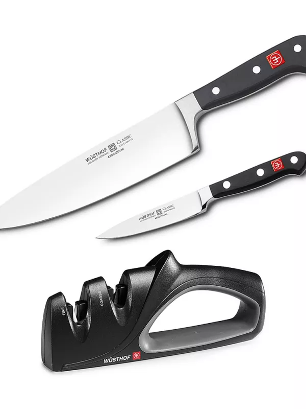 Produit Lot 2 couteaux + Bloc aiguiseur Classic Wüsthof Image