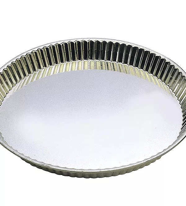 Produit Tourtière Ronde Cannelée Evasée Fer Blanc Gobel Image