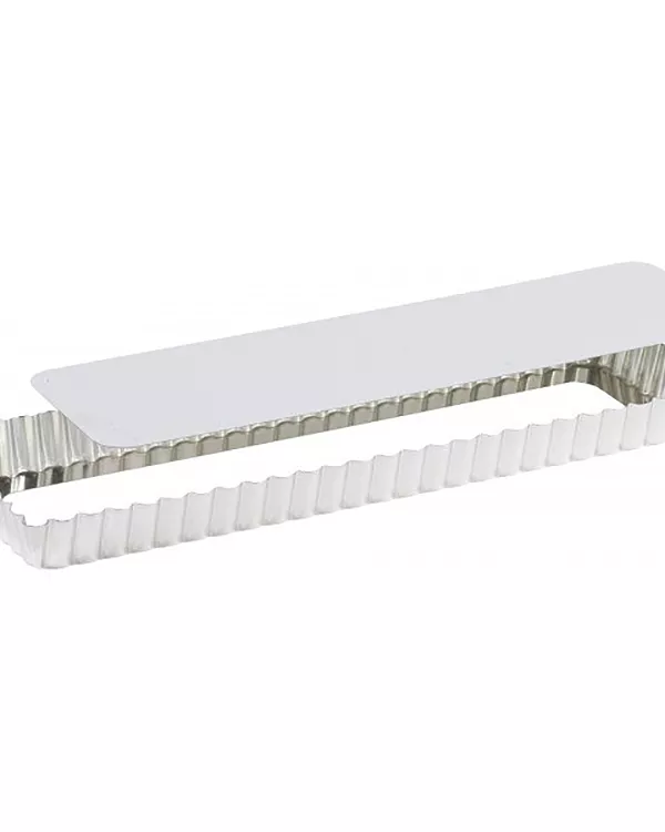 Produit Moule à Tarte rectangle Cannelée Fer Blanc Gobel Image