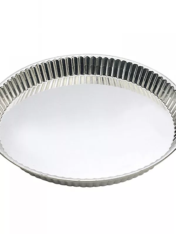 Produit Moule à tarte cannelé bord plat fer blanc Gobel Image