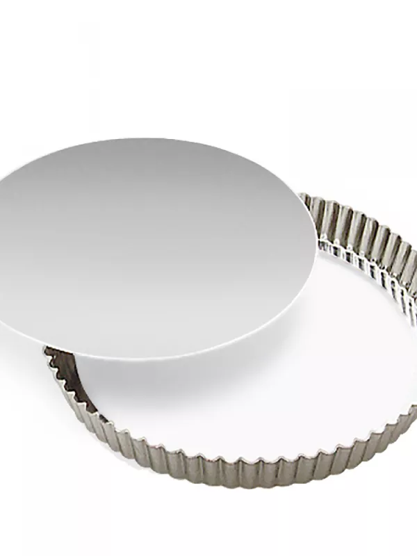 Produit Moule à tarte cannelé bord haut fer blanc Gobel (fond amovible) Image