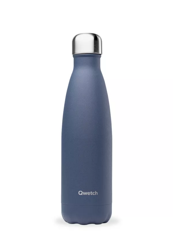 Produit Bouteille isotherme Qwetch Granite Bleu Image