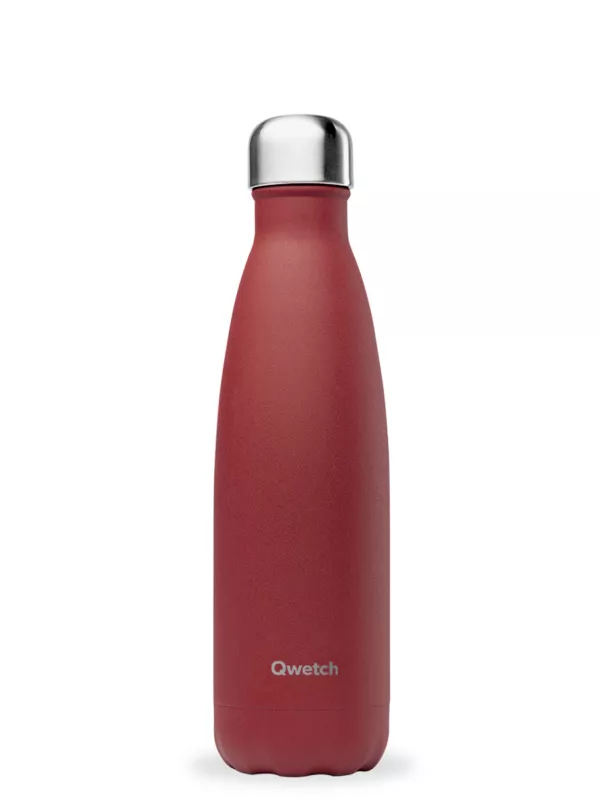 Produit Bouteille isotherme Qwetch Granite Rouge Image