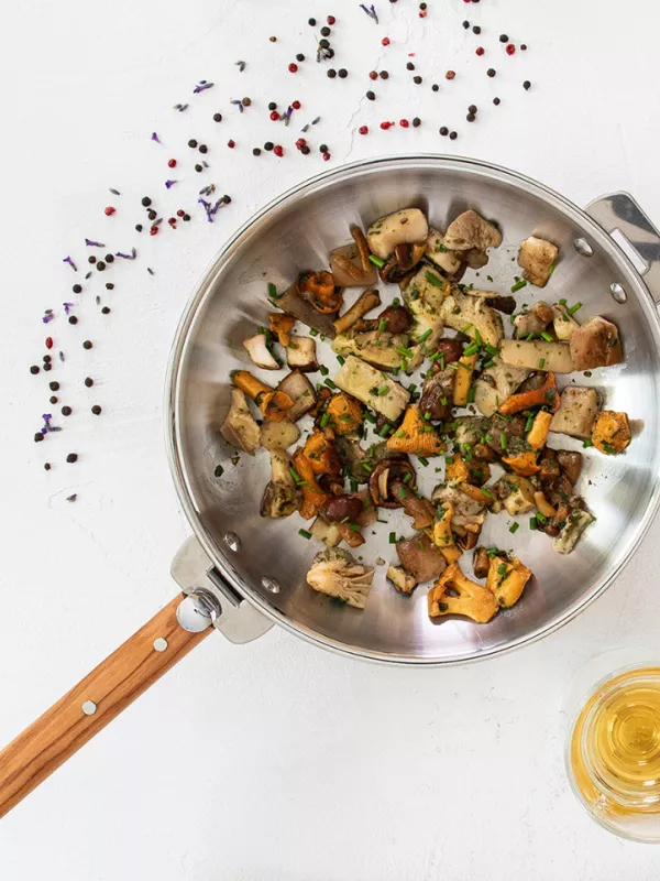 Produit Wok inox Cristel Casteline amovible Image