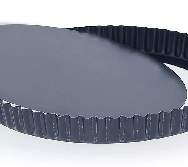 Produit Tourtière Haute Cannelée Tôle Bleue Fond Démontable De Buyer Image