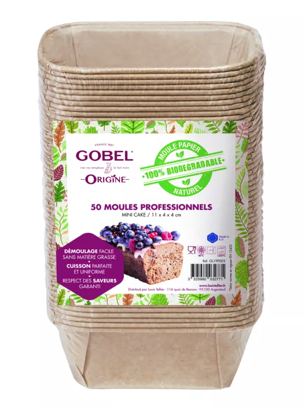 Produit Moule Mini-Cake Papier Biodégradable Gobel Image
