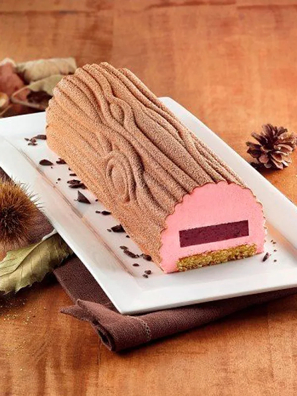 Produit Kit Moule Bûche Wood Silikomart Image