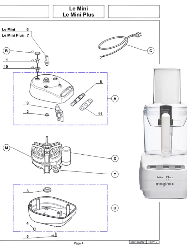 Produit Pièces détachées MAGIMIX  MINI PLUS Image
