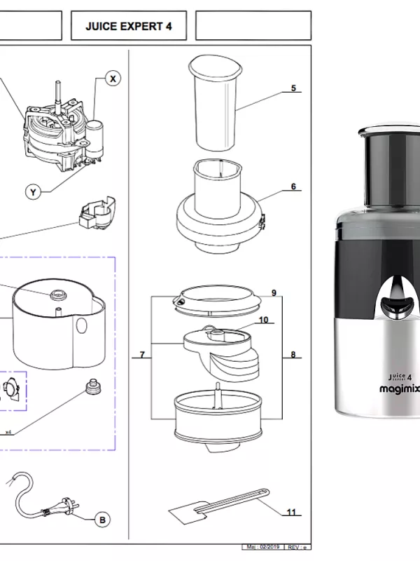 Produit Pièces détachées Magimix Juice Expert 4 Image