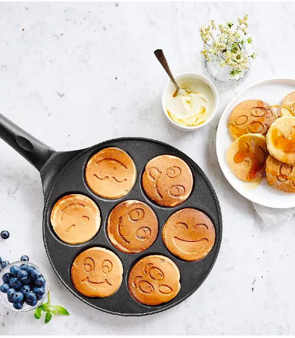 Produit Poêle à Blinis Smiley Anti-adhésive Kitchen fun Image