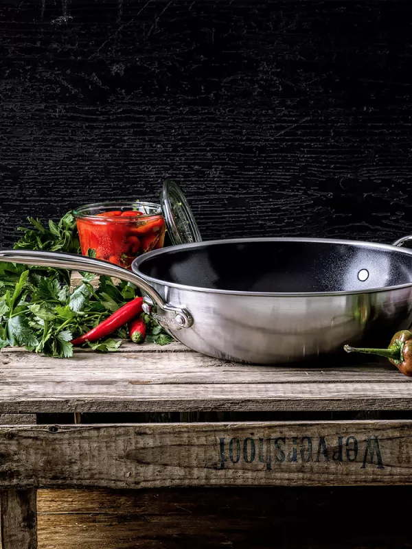 Produit Wok à Revêtement Antiadhésif en Céramique Première Greenpan Image