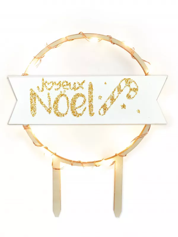 Produit Décor Bois Lumineux Pour Gâteaux Scrapcooking Image