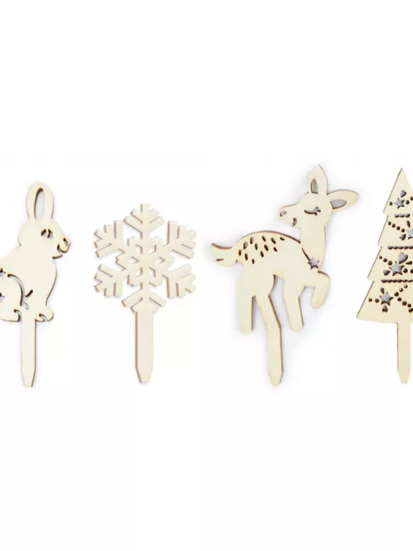 Produit Décors Bois pour Gâteau et Bûche de Noël Scrapcooking Image
