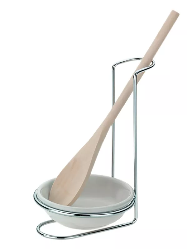 Produit Repose Cuillère Céramique & Métal Chromé Kela Image
