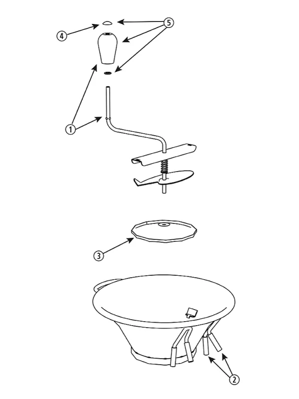Produit Pièces Détachées Moulin n°3 étamé 3 grilles Tellier Image