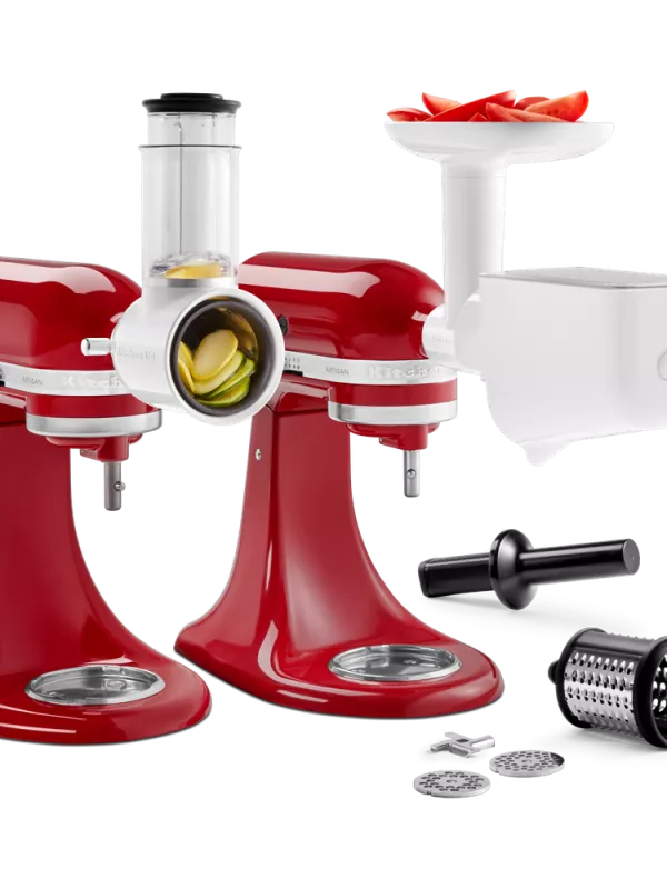 Produit Kit 3 accessoires hachoir + tranchoir + passoire à fruits Kitchenaid Image