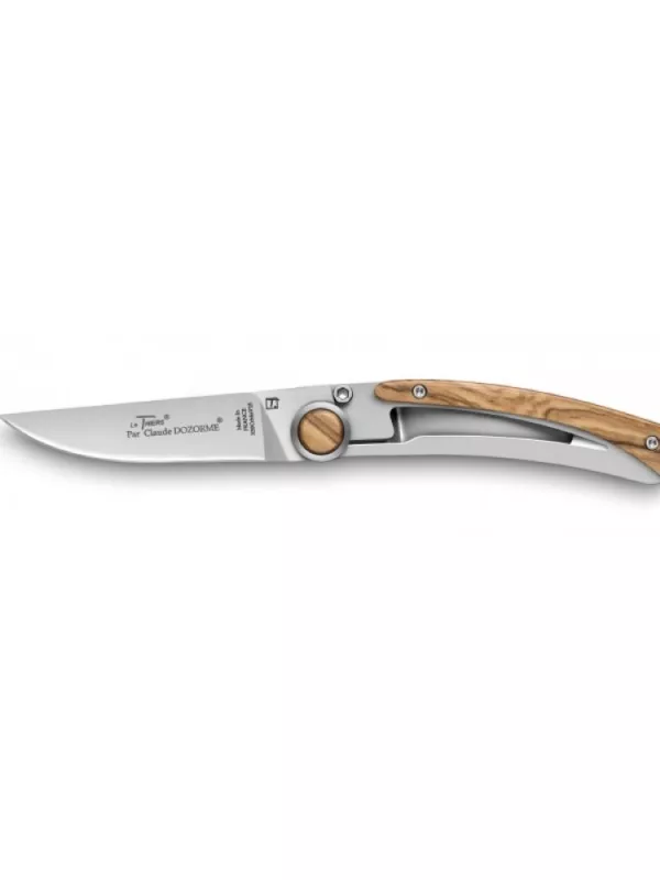 Produit Couteau de poche Manche Olivier Liner Lock Le Thiers Claude Dozorme Image