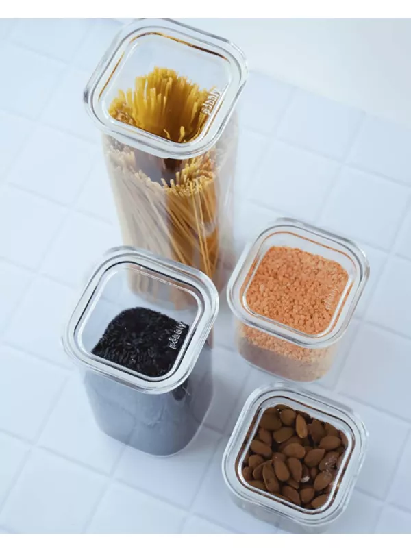 Produit Boîte en Verre Carrée Empilable Pebbly Image