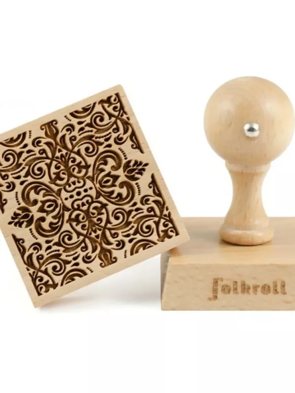 Produit Tampon Décoratif Damassé Folkroll Image