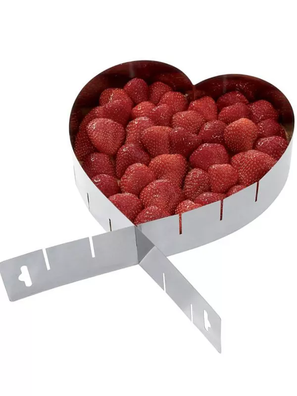 Produit Moule Coeur Inox Extensible Image